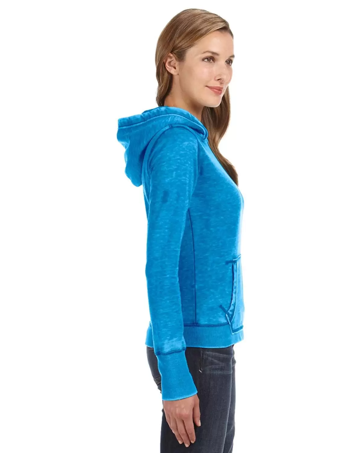 J8912 J-America Ladies' Vintage Zen Hooded Fleece SKU: J8912