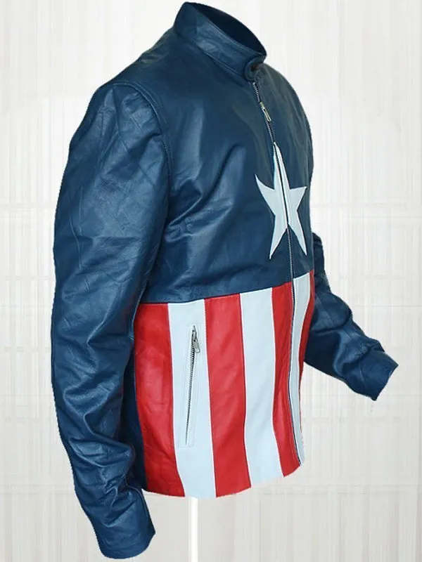 Jon Bon Jovi Concert Captain America Leather Jacket