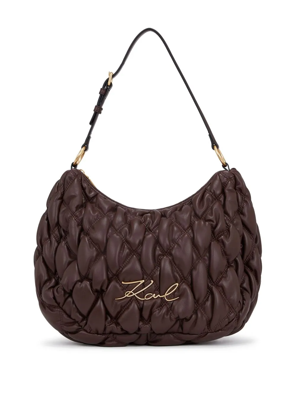 Karl Lagerfeld K/Signature Kuilt shoulder bag - Brown