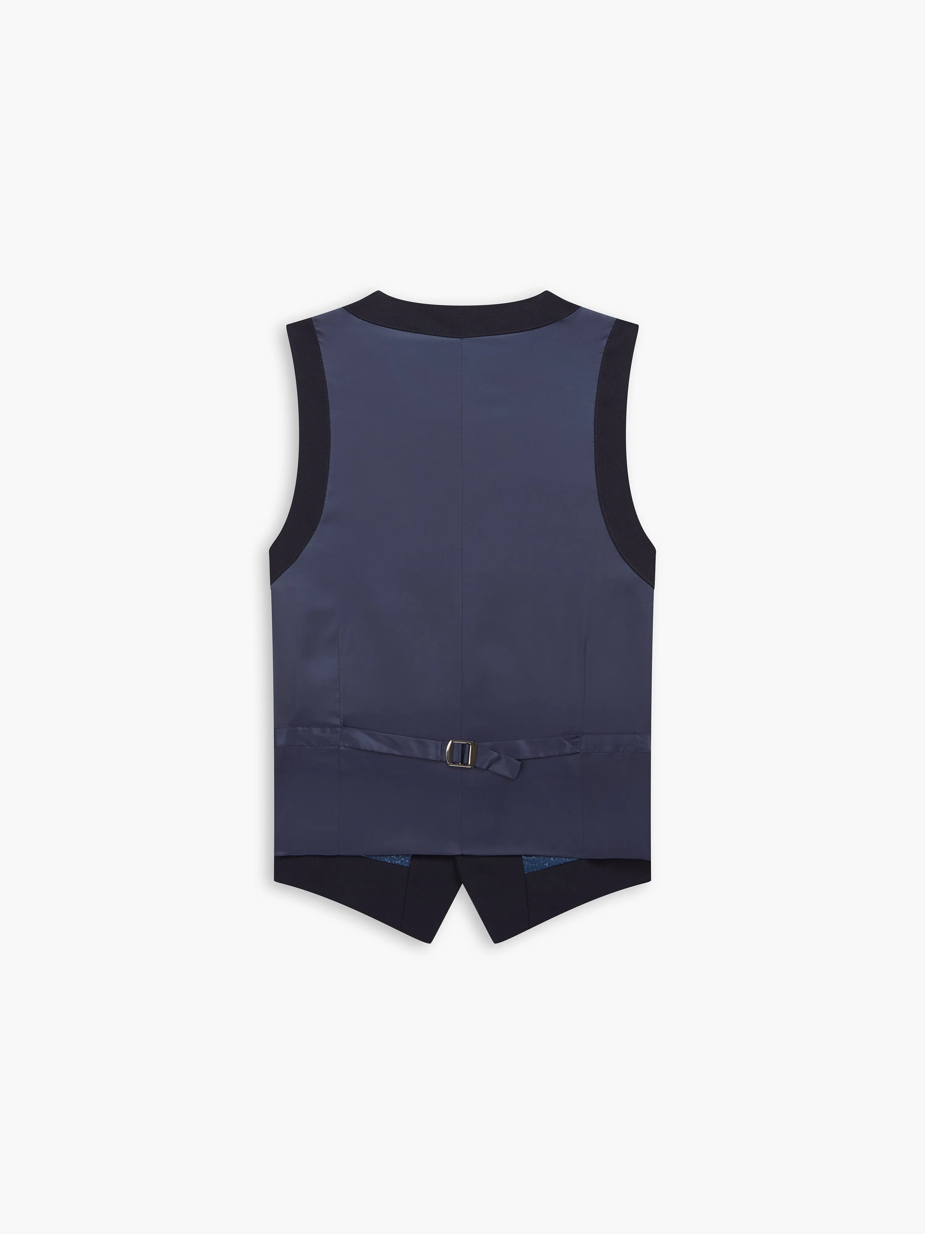 Kennington Wool Slim Navy Waistcoat