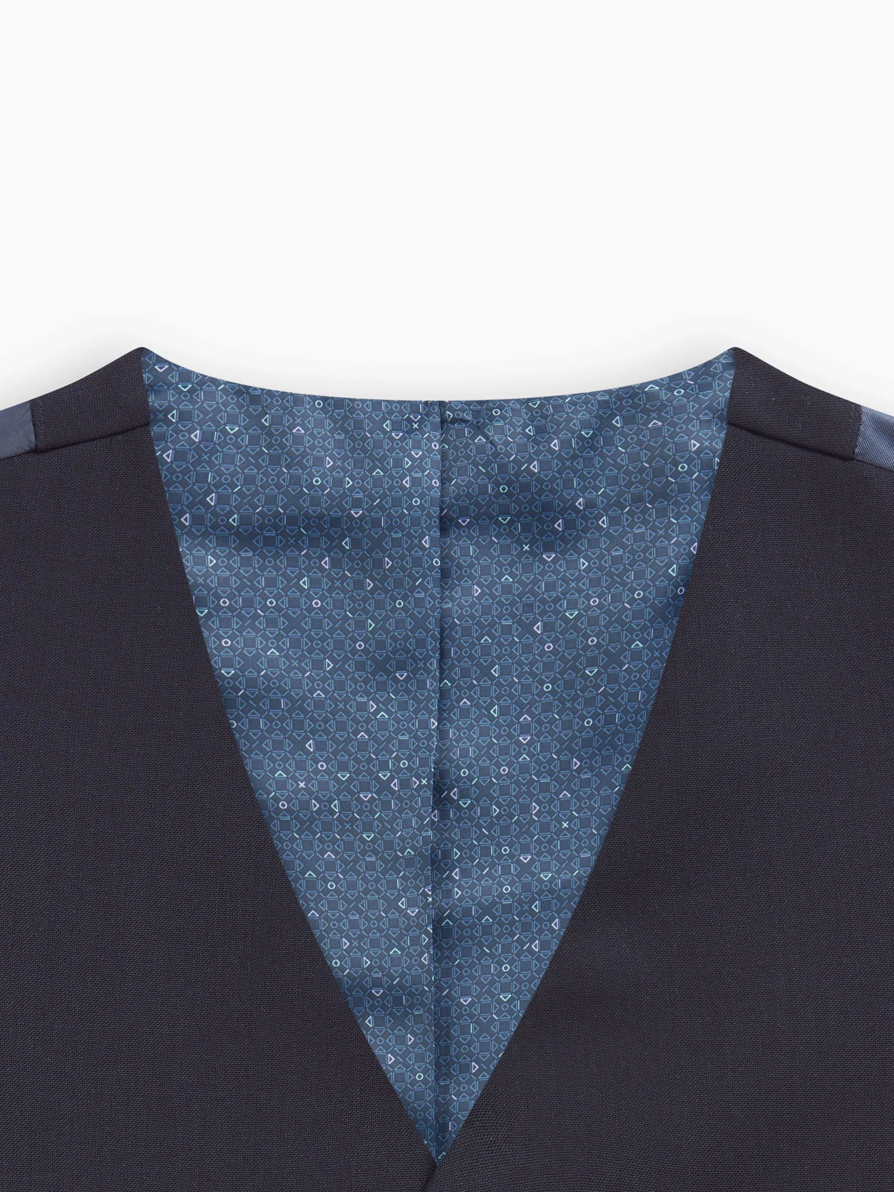 Kennington Wool Slim Navy Waistcoat