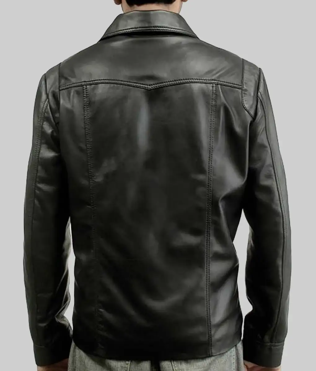 Killing Them Softly Brad Pitt Black Leather Jacket | TLC UK