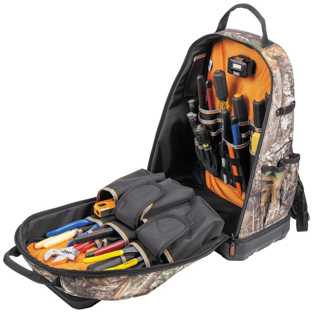 Klein Tradesman Pro XL Tool Bag Backpack, 40 Pockets, Camo 62800BPCAMO