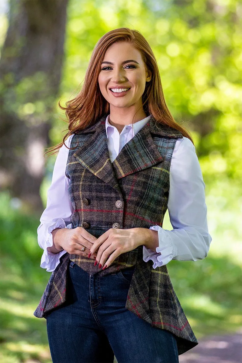 Lady Mary Waistcoat (Hunting Stewart Tweed-Tartan)