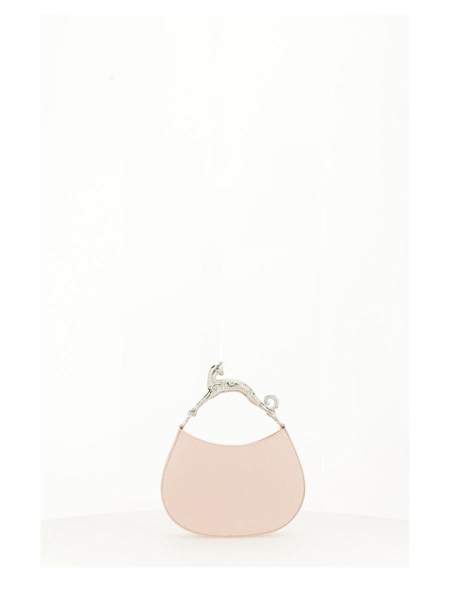 LANVIN    CAT SMALL LEATHER HOBO BAG