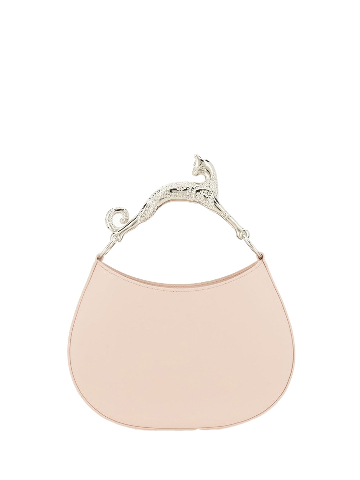 LANVIN    CAT SMALL LEATHER HOBO BAG