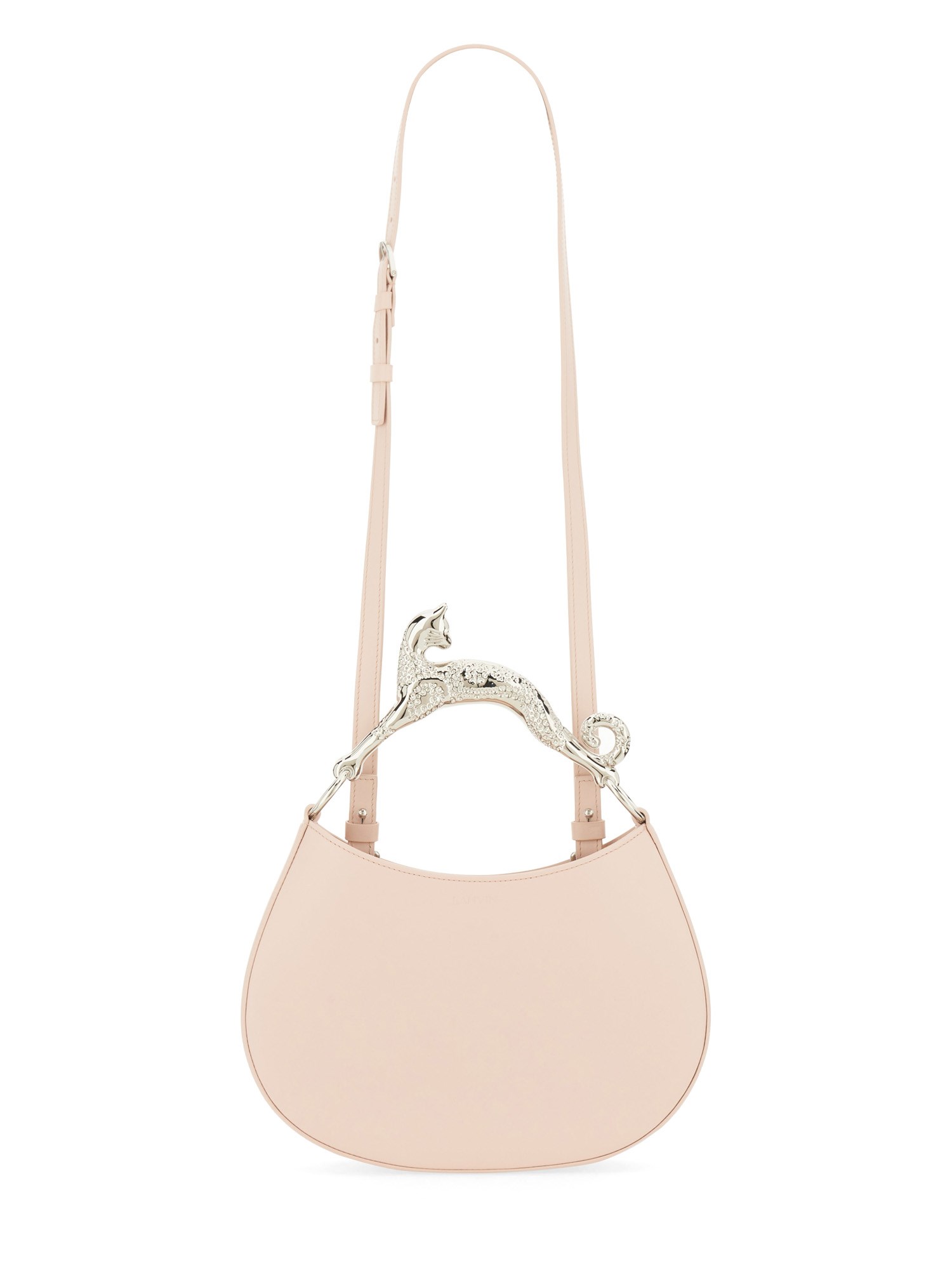 LANVIN    CAT SMALL LEATHER HOBO BAG