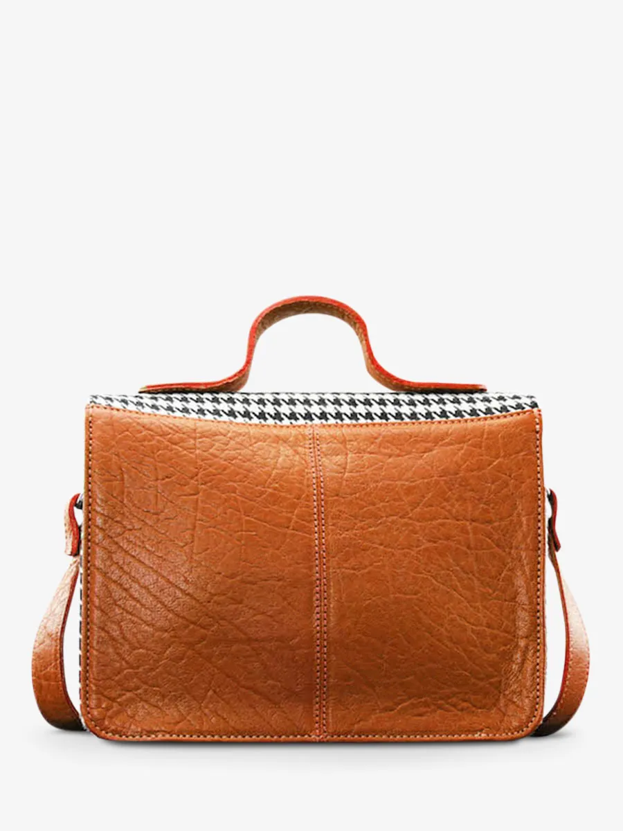 leather hand bag for woman Orange - Mademoiselle George Grand Prix Tangerine | PAUL MARIUS