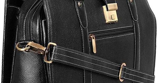 Leather Shoulder Bag(Black)