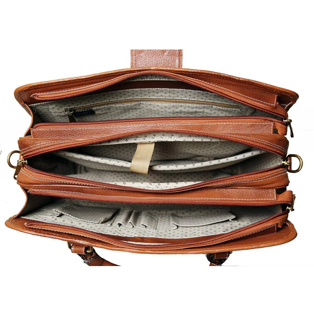 Leather Shoulder Bag(Tan)