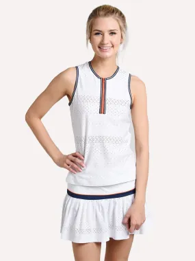     L'Etoile Sport  Zip Front Tank    