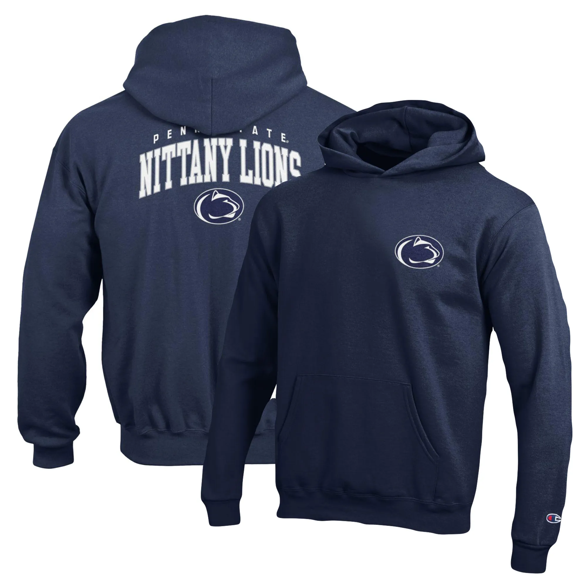 Lids Youth Champion Navy Penn State Nittany Lions Powerblend Two-Hit Pullover Hoodie