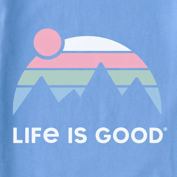 Life is Good Women's Simply True Fleece Zip Hoodie - Retro Mountains