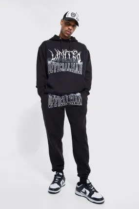 Lightweight Oversized Limited Graphic Hooded Tracksuit