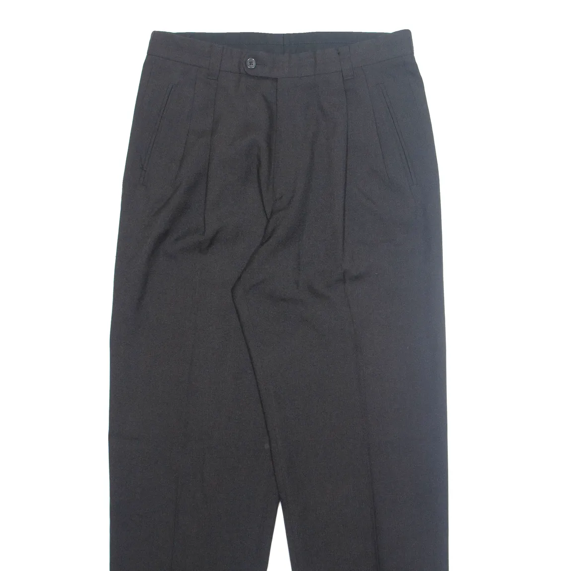 LINEA DUE Chino Workwear Mens Trousers Black Regular Straight W32 L30