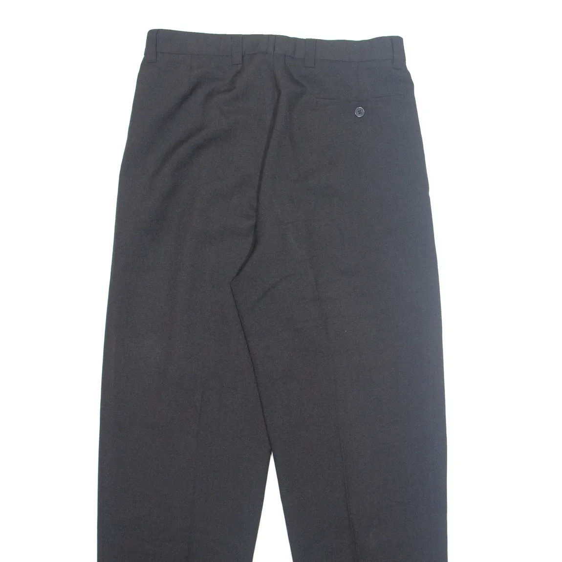 LINEA DUE Chino Workwear Mens Trousers Black Regular Straight W32 L30