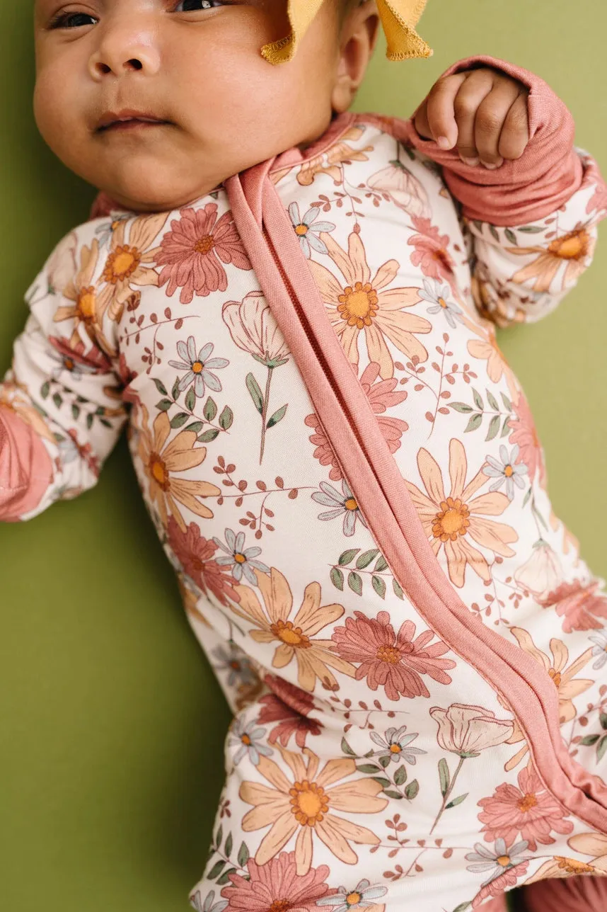 Little One Shop Bamboo Convertible Romper - Ashley Floral