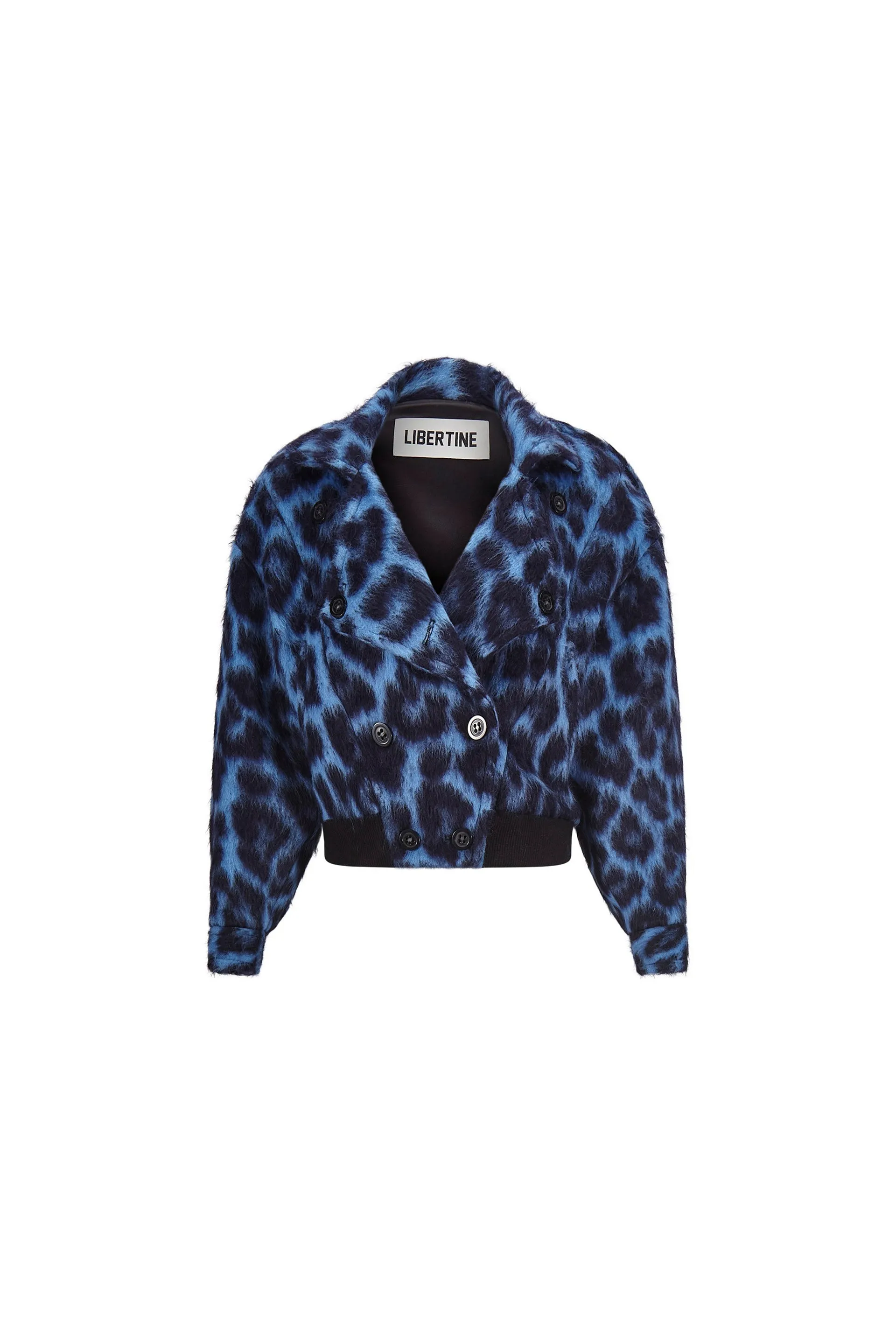 'LONDON LEOPARDO' DOUBLE BREASTED BOMBER