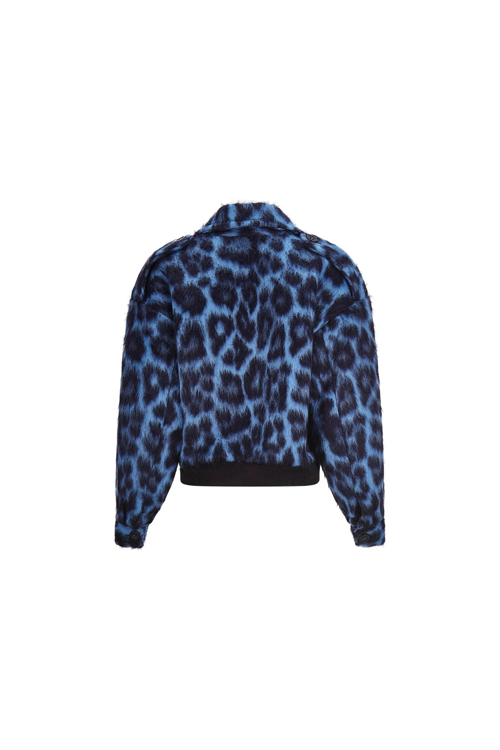 'LONDON LEOPARDO' DOUBLE BREASTED BOMBER