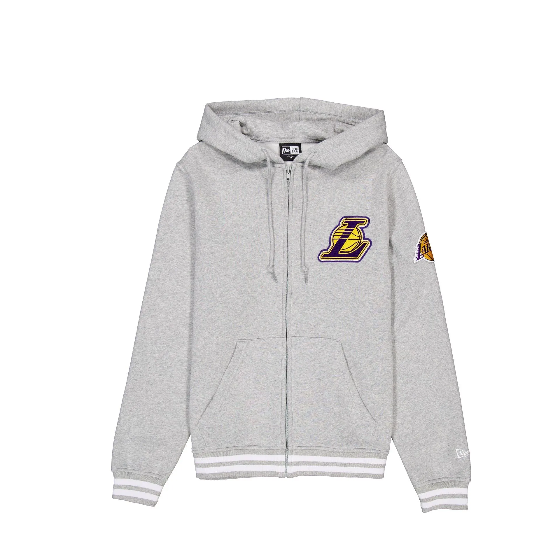 Los Angeles Lakers Gray Logo Select Full-Zip Hoodie