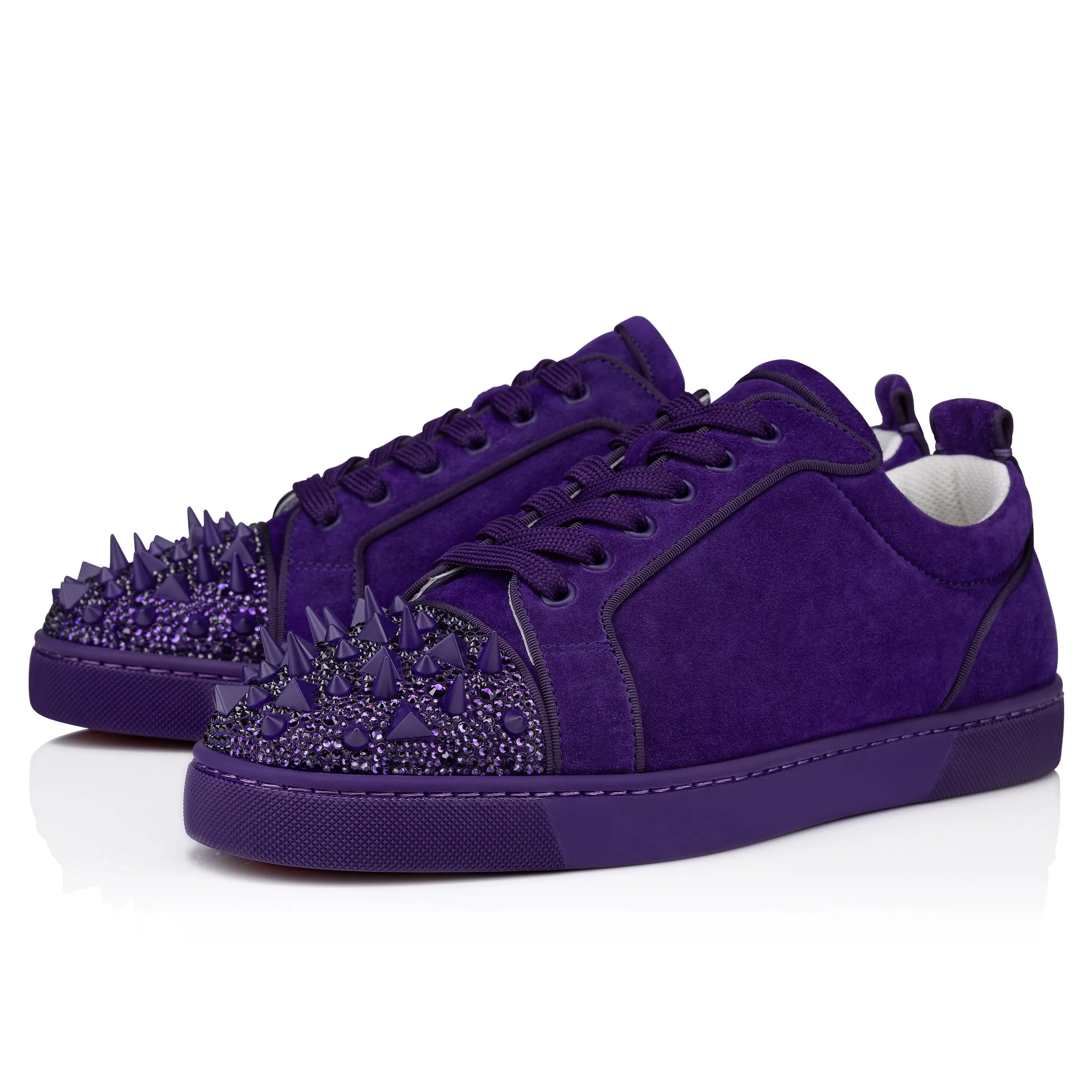 Louis Junior P Pik Pik Strass Sneakers - Veau velours - Jacaranda - Men