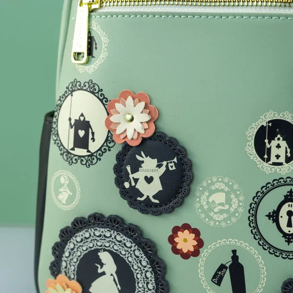 Loungefly x Disney Alice in Wonderland Character Silhouettes Mini Backpack