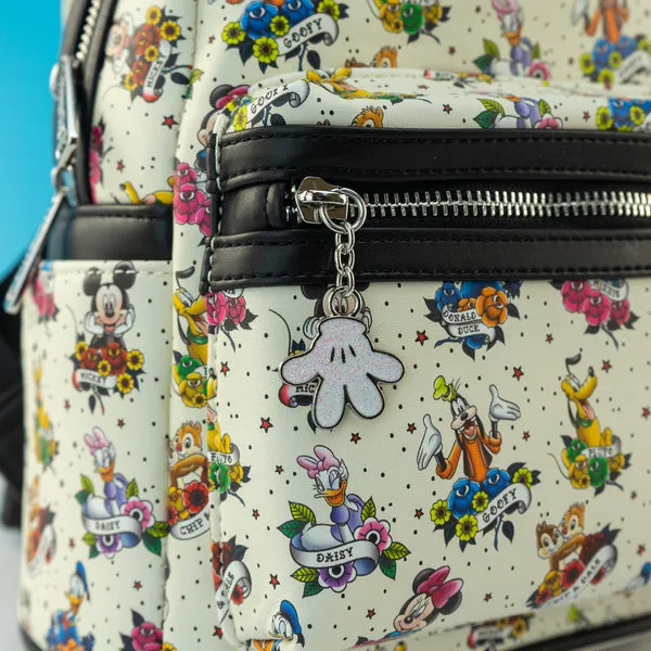 Loungefly x Disney Mickey and Friends Tattoo Mini Backpack