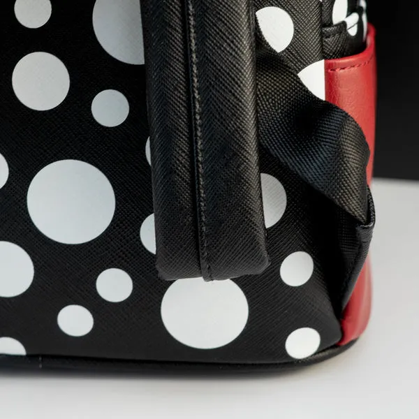 Loungefly x Disney Minnie Mouse Black Polka Dot Mini Backpack