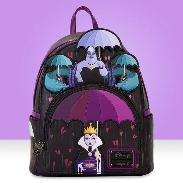 Loungefly X Disney Villains Curse Your Hearts Mini Backpack