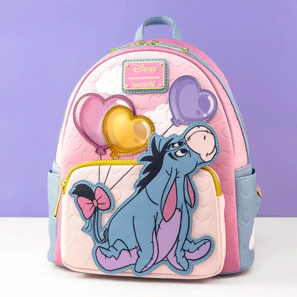 Loungefly x Disney Winnie the Pooh Eeyore Heart Balloons Mini Backpack