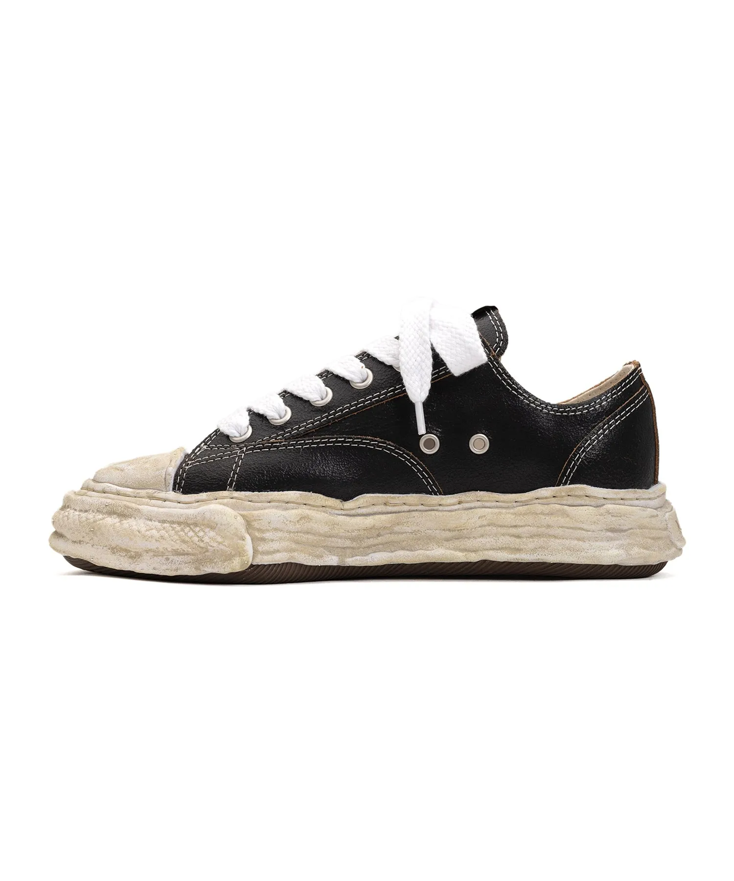 MAISON MIHARA YASUHIRO - Peterson 23 Low/Original Sole Cracking Leather Low-Top Sneakers