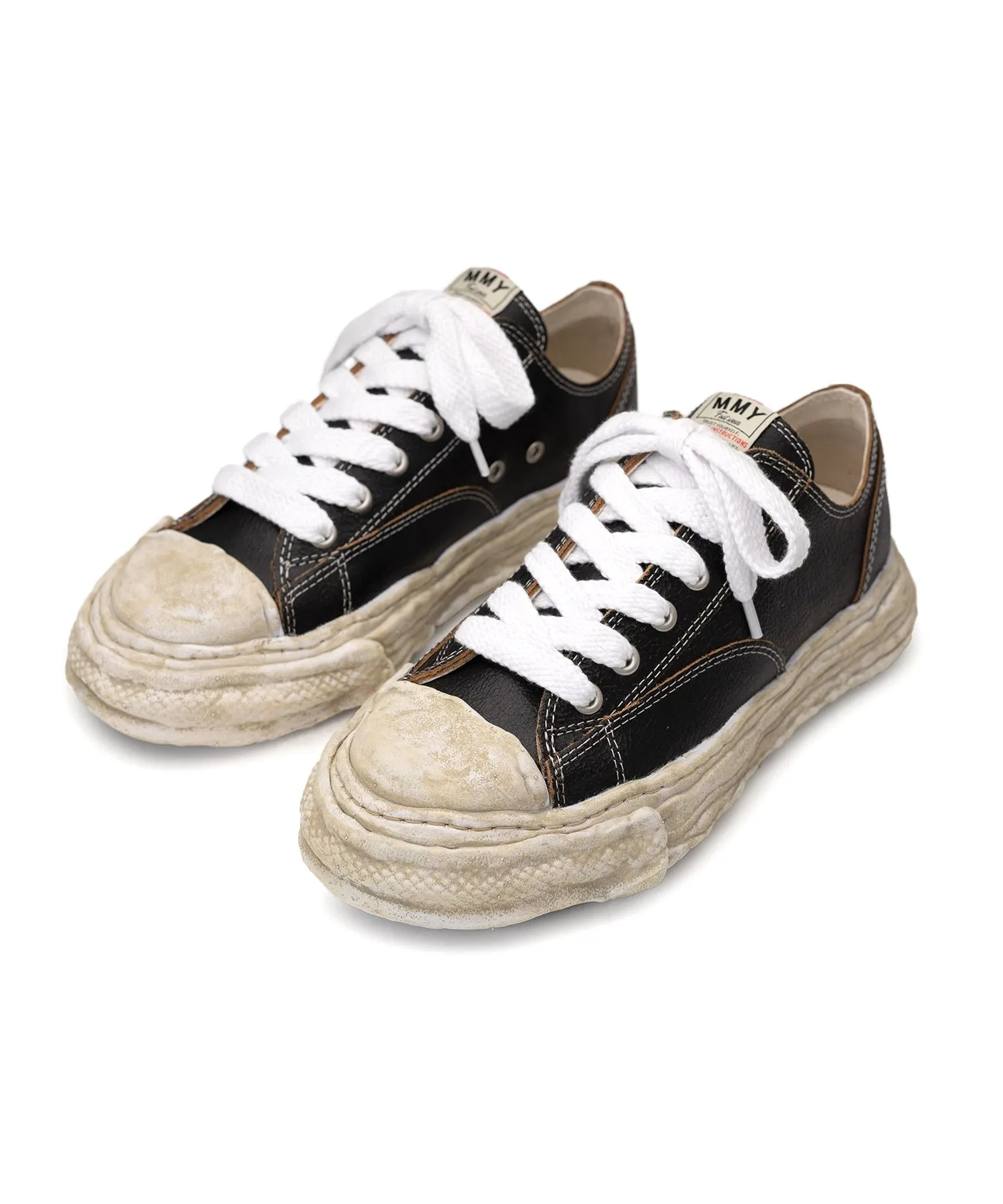 MAISON MIHARA YASUHIRO - Peterson 23 Low/Original Sole Cracking Leather Low-Top Sneakers