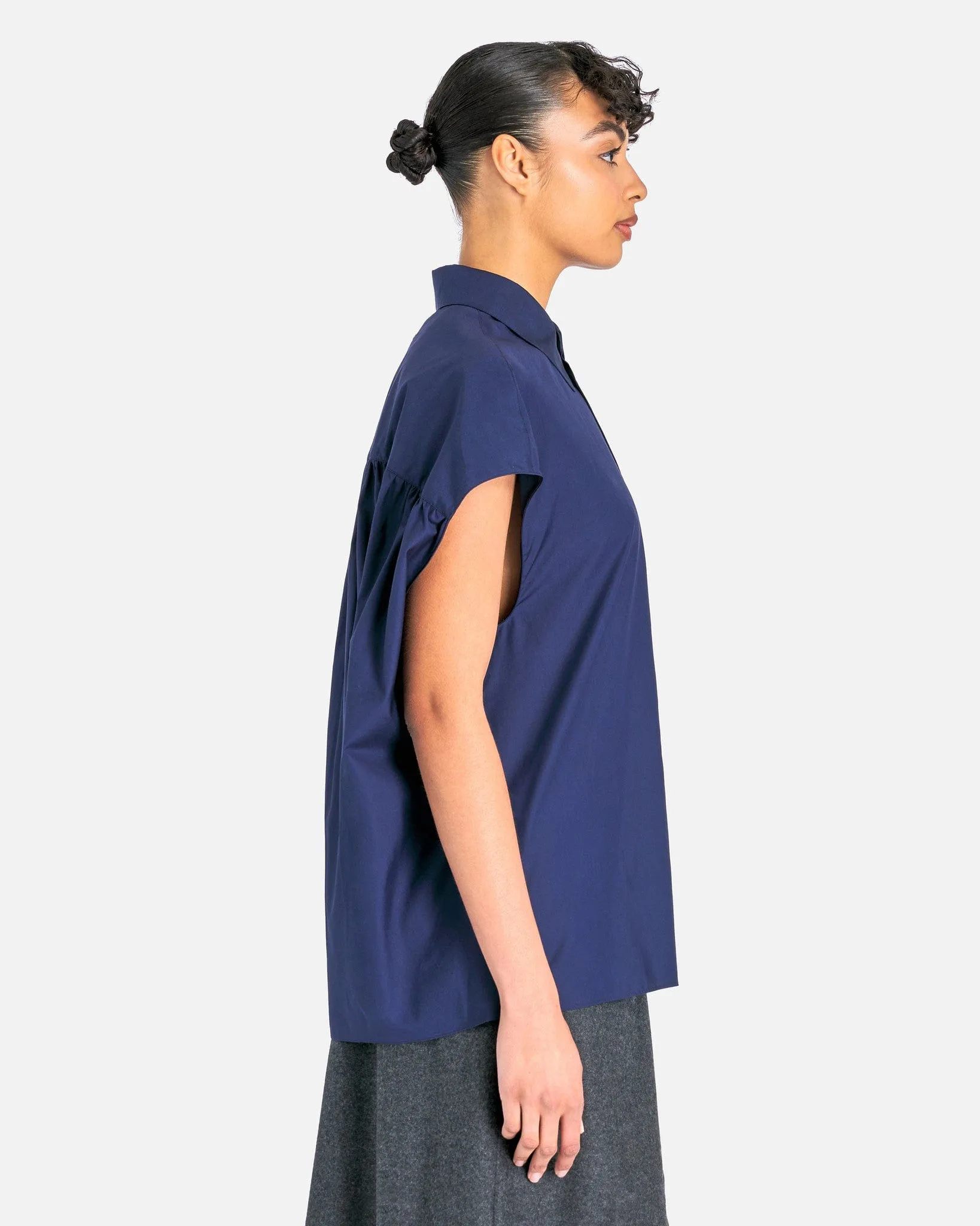 Marni Organic Cotton Poplin Vest in Blublack