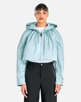 Marni Water Repellent Raffeta Cropped Jacket in Aquamarine