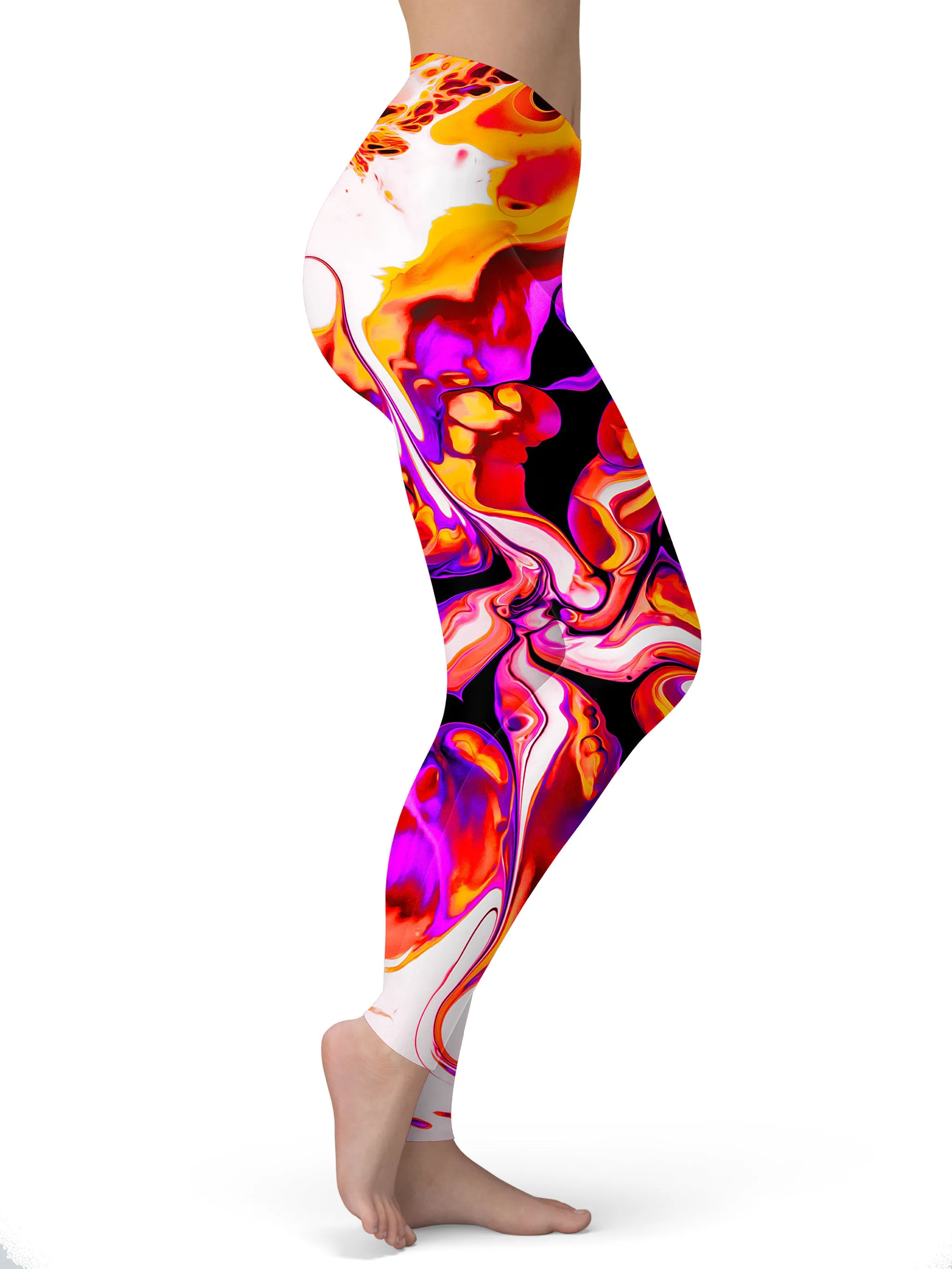 Melting Hibiscus Leggings