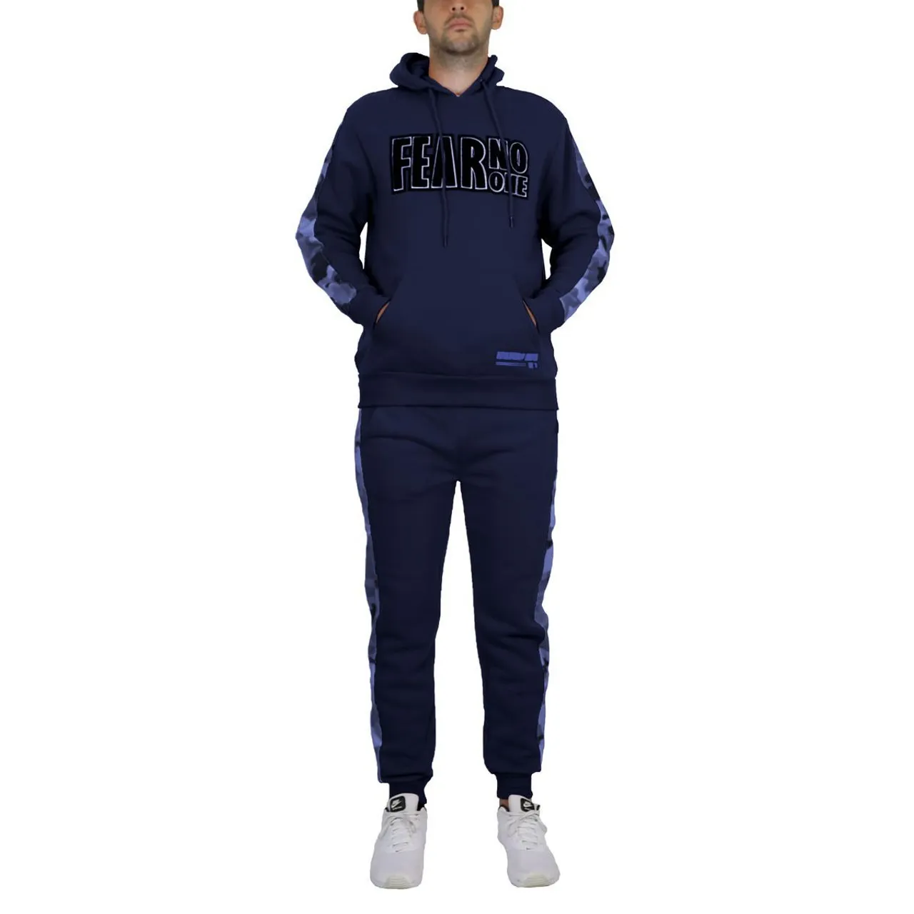 Men's 2-Piece Fleece-Lined Pullover Hoodie & Jogger Sweatpants Set