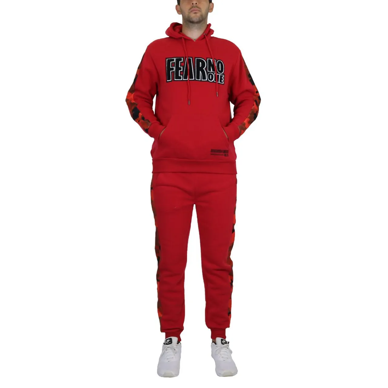 Men's 2-Piece Fleece-Lined Pullover Hoodie & Jogger Sweatpants Set