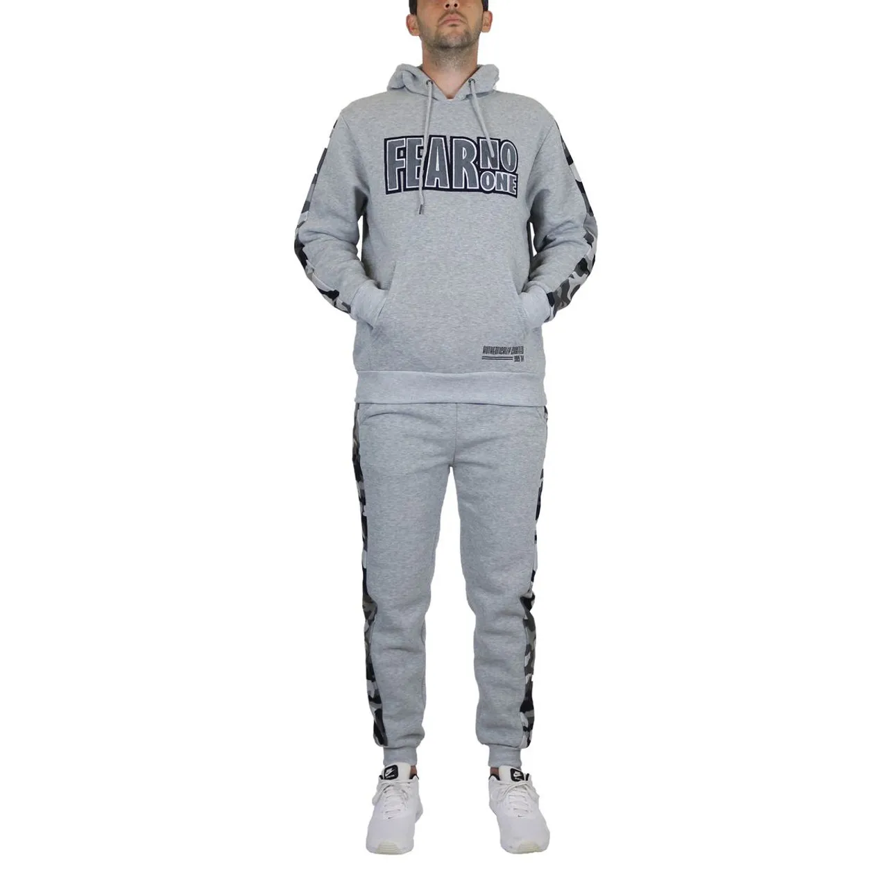 Men's 2-Piece Fleece-Lined Pullover Hoodie & Jogger Sweatpants Set