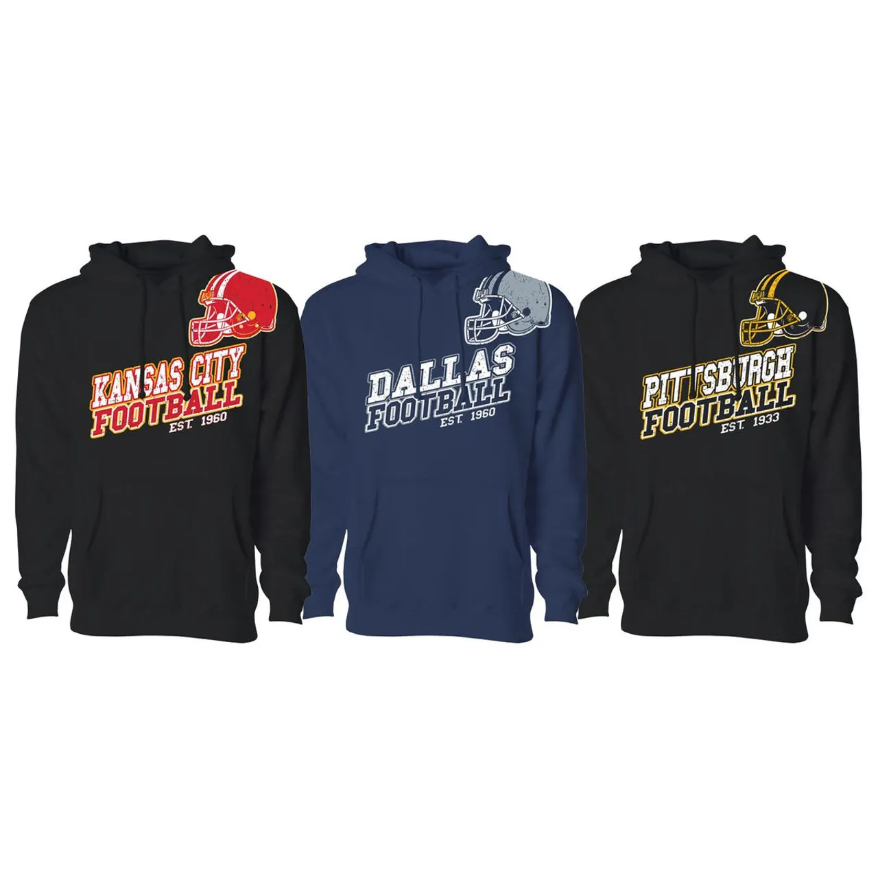 Men's Football Fan Pullover Hoodie