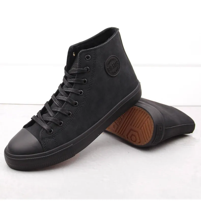 Men's sneakers over the ankle insulated black Big Star OO174247