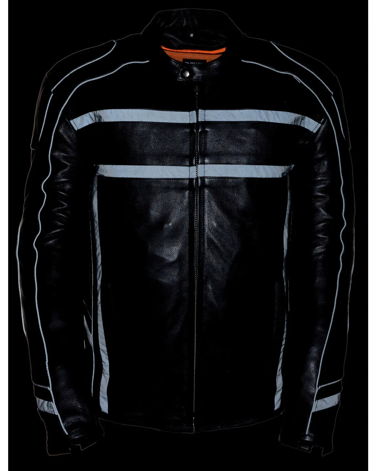 Milwaukee Leather Men's Reflective Band Scooter Jacket - Big 5X