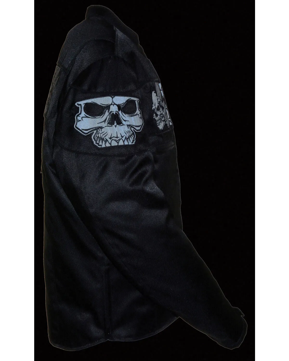 Milwaukee Leather Men's Reflective Skulls Textile Jacket - Big - 4X