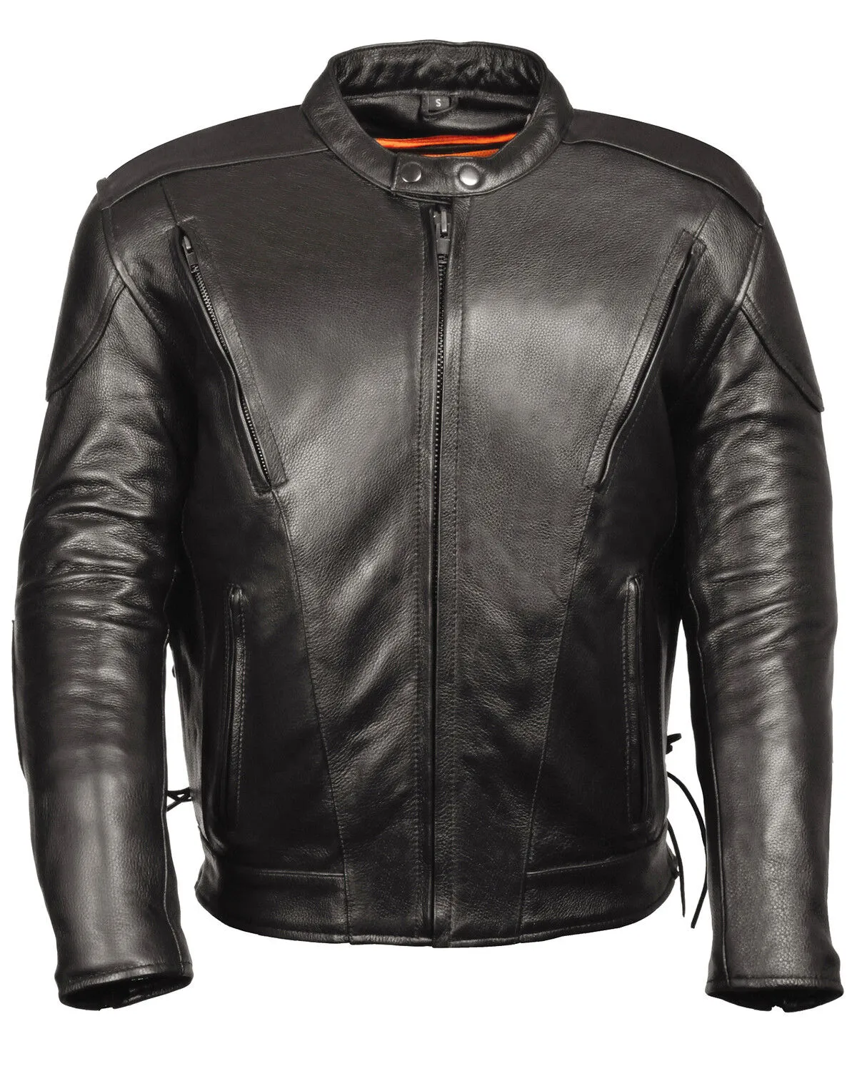 Milwaukee Leather Men's Side Lace Vented Scooter Jacket