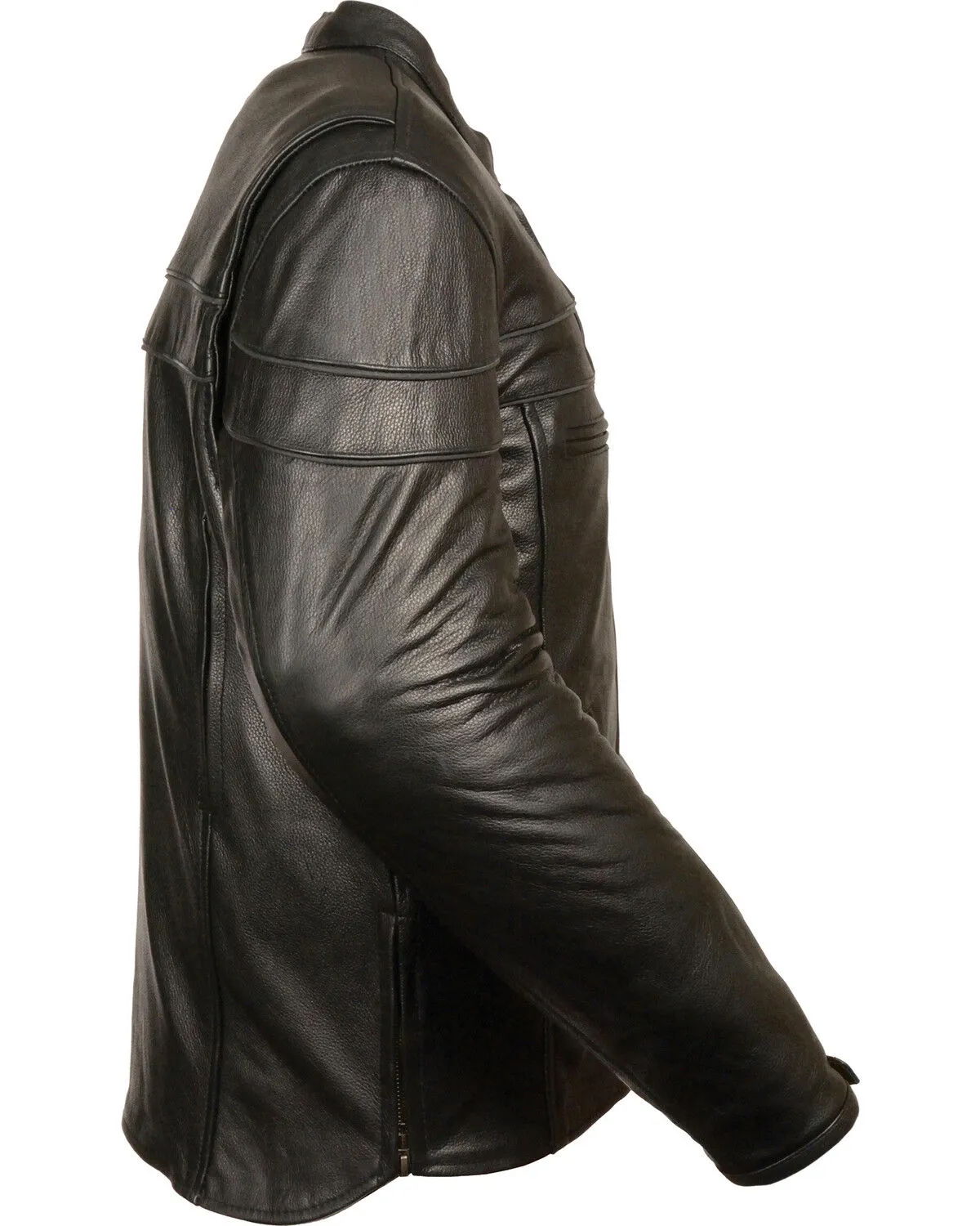 Milwaukee Leather Men's Sporty Scooter Crossover Jacket - Big - 5X