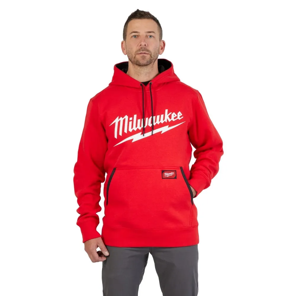 Milwaukee Tools Midweight Pullover Hoodie Red 352R