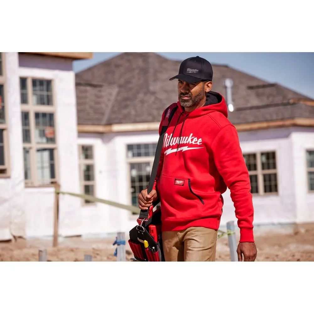 Milwaukee Tools Midweight Pullover Hoodie Red 352R