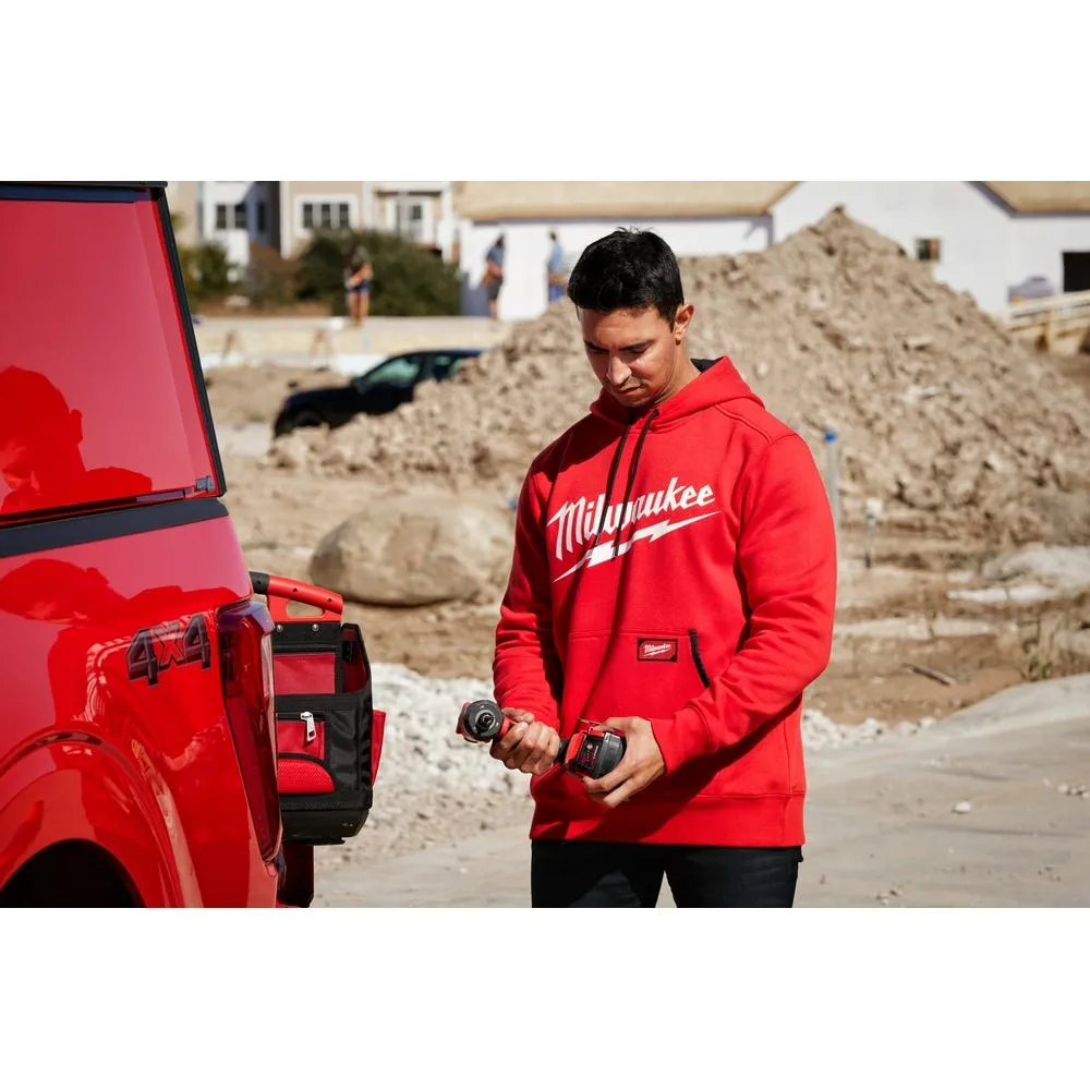 Milwaukee Tools Midweight Pullover Hoodie Red 352R