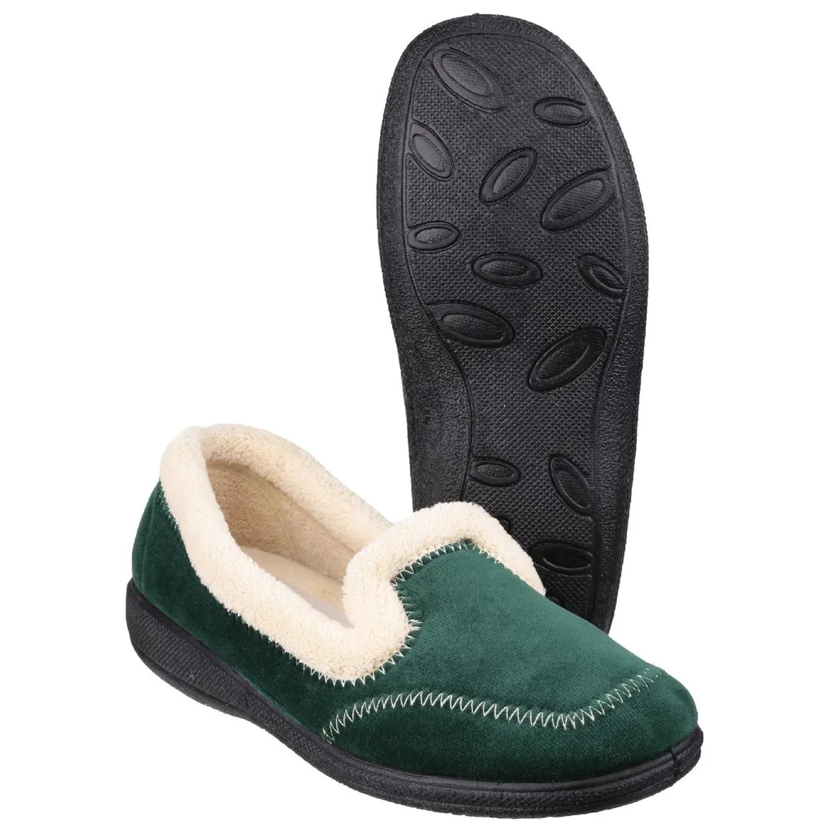 Mirak Maier Memory Foam Slipper Green