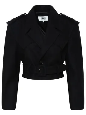 MM6 Maison Margiela Belted Cropped Jacket