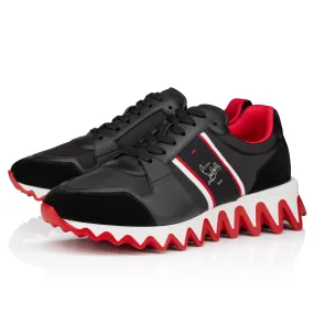 Nastroshark Running Sneakers - Calf leather and fabric - Black - Men